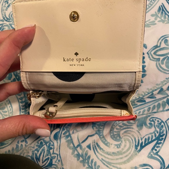 Kate Spade Coral Pink Card Holder / Coin Purse - Picture 4 of 8